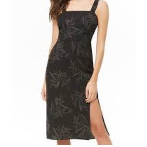 Leaf midi dress